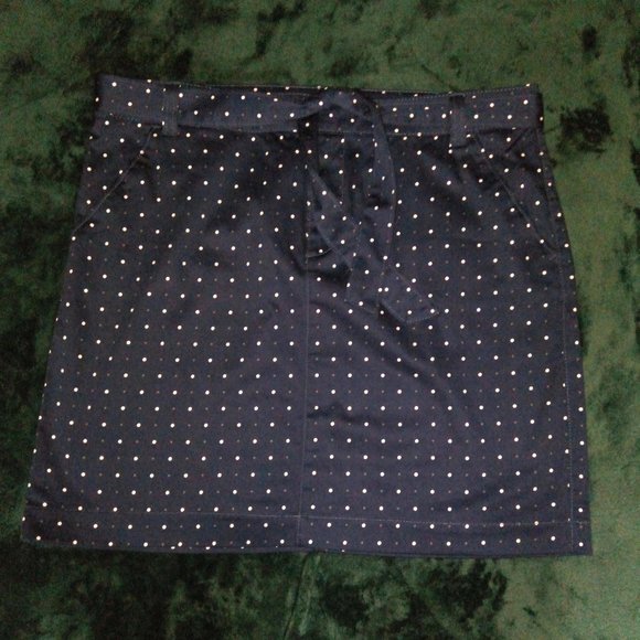 Tommy Hilfiger Polka Dot Cotton Mini Skirt Sz 12 - Picture 14 of 14